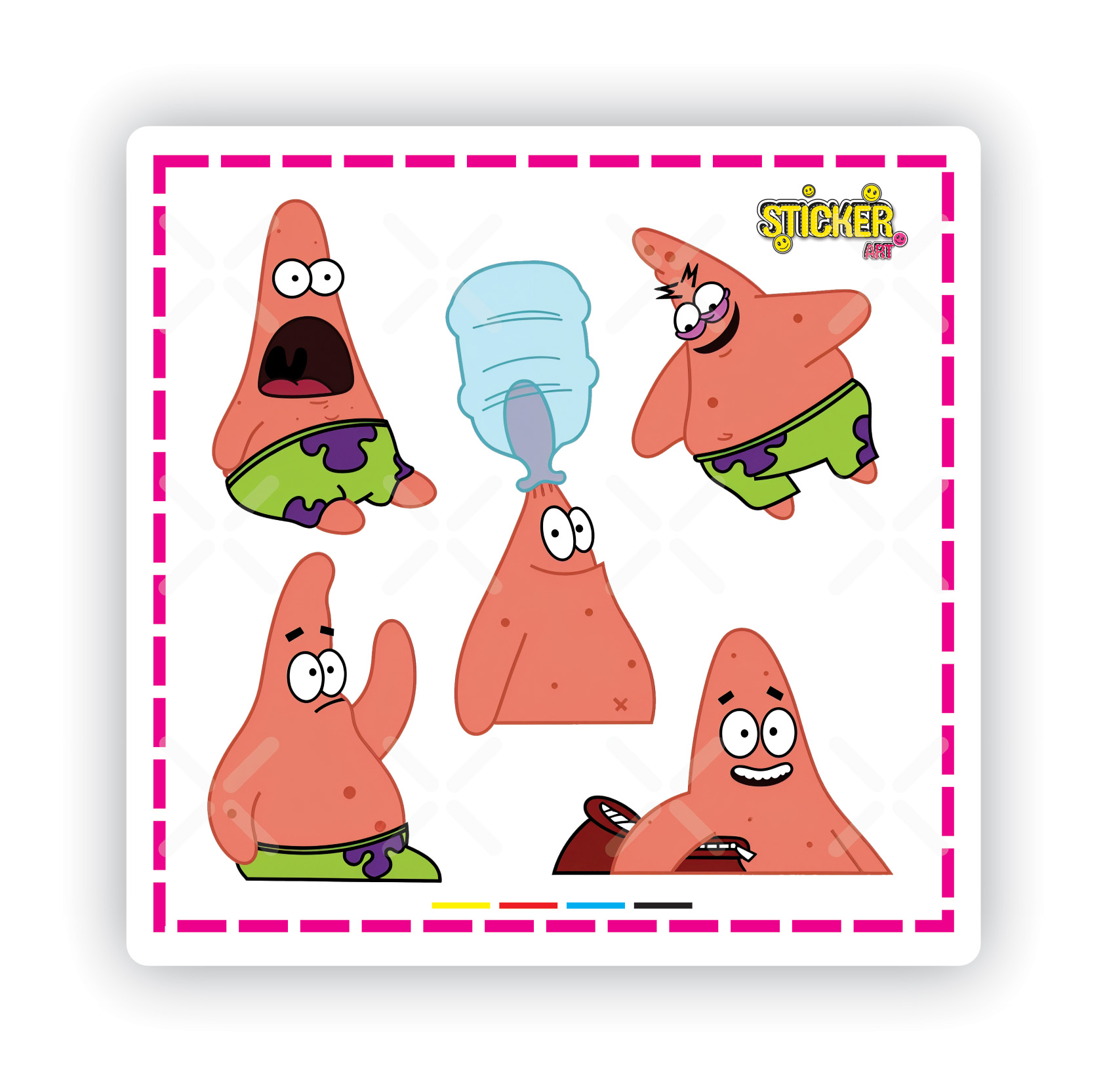 استیکر پک 5 عددی پاتریک (Patrick-5)